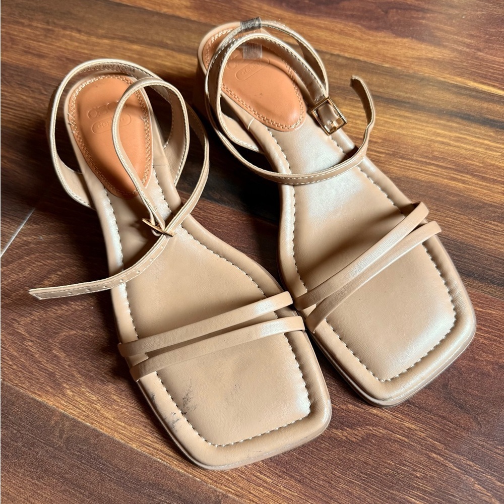 ASOS Tan Strappy Sandals Size 8